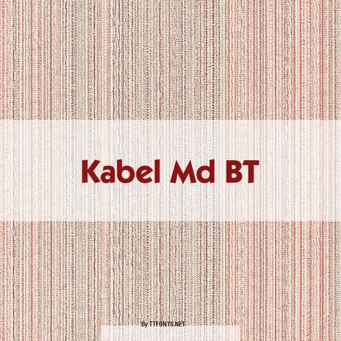 Kabel Md BT example